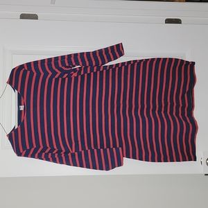Old Navy Striped Navy and Red Dress